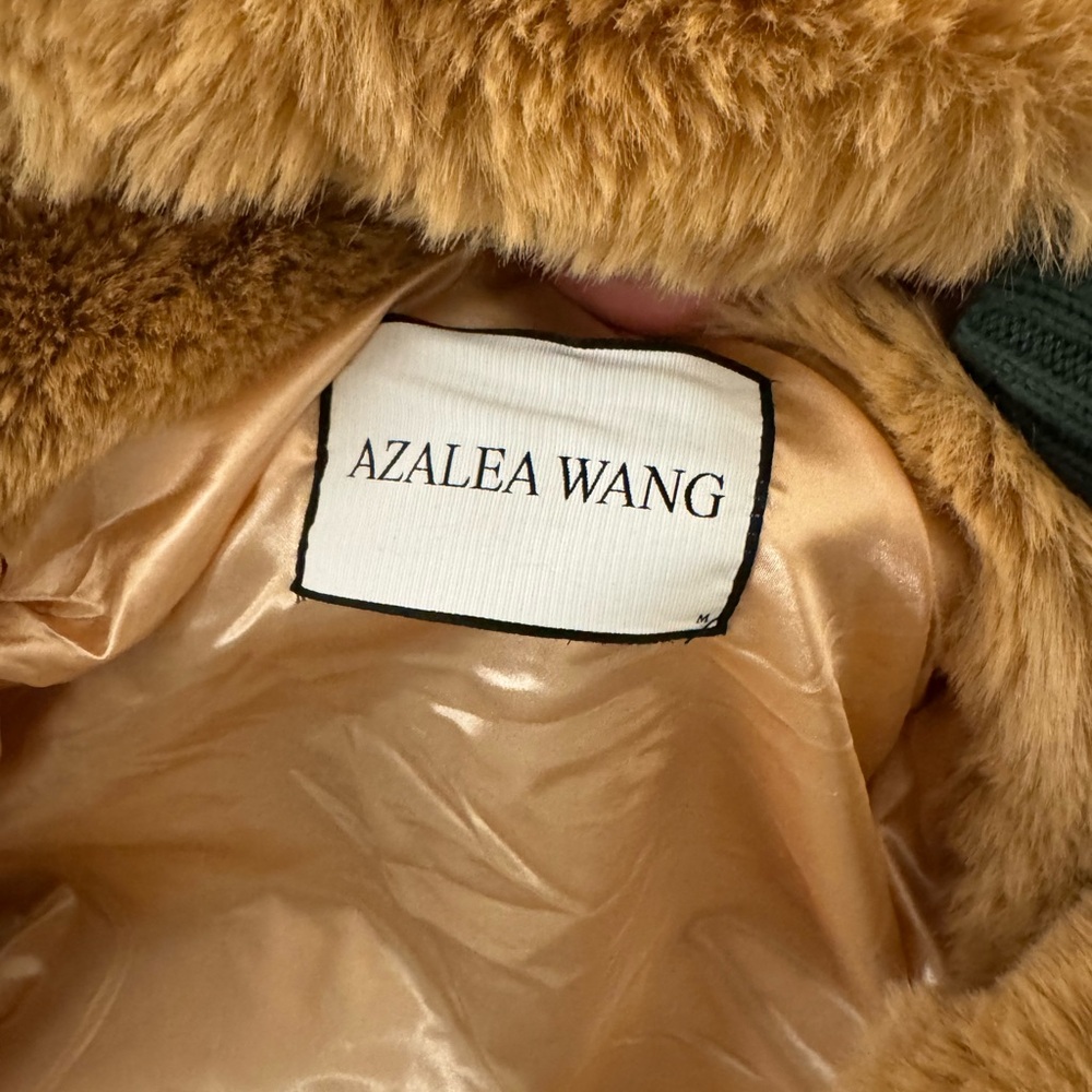 Azalea Wang Women's Teddy Jacket in Caramel
